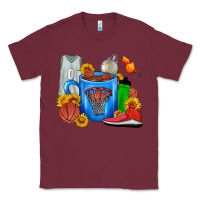 Burgundy Basketball Coffee cup Classic Tee - FaDigitalArtStudio