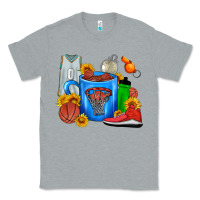 Heather Grey Basketball Coffee cup Classic Tee - FaDigitalArtStudio