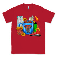 Red Basketball Coffee cup Classic Tee - FaDigitalArtStudio