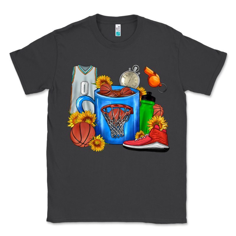 Basketball Coffee Cup Classic Tee by FaDigitalArtStudio | Teevron