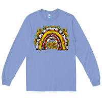 Colony Blue sunflower sports rainbow Long Sleeve Tee - RacoonDesign