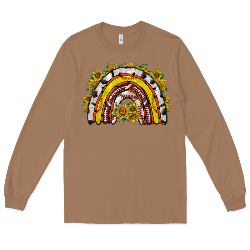 Sunflower Sports Rainbow Long Sleeve Tee by RacoonDesign | Teevron