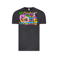Vintage Black spooky girl summer Vintage Tee - CowhideDigitalArt