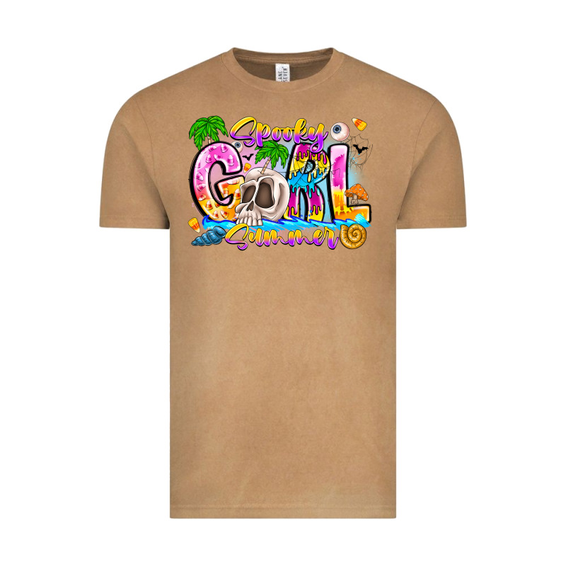 Spooky Girl Summer Vintage Tee by CowhideDigitalArt | Teevron