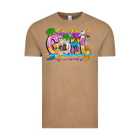 Vintage Coffee spooky girl summer Vintage Tee - CowhideDigitalArt