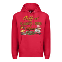 Cardinal coffee is always a good idea Premium Hoodie - BarkalooDesign