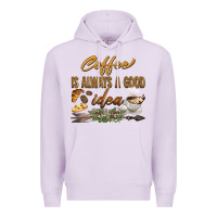 Lilac coffee is always a good idea Premium Hoodie - BarkalooDesign