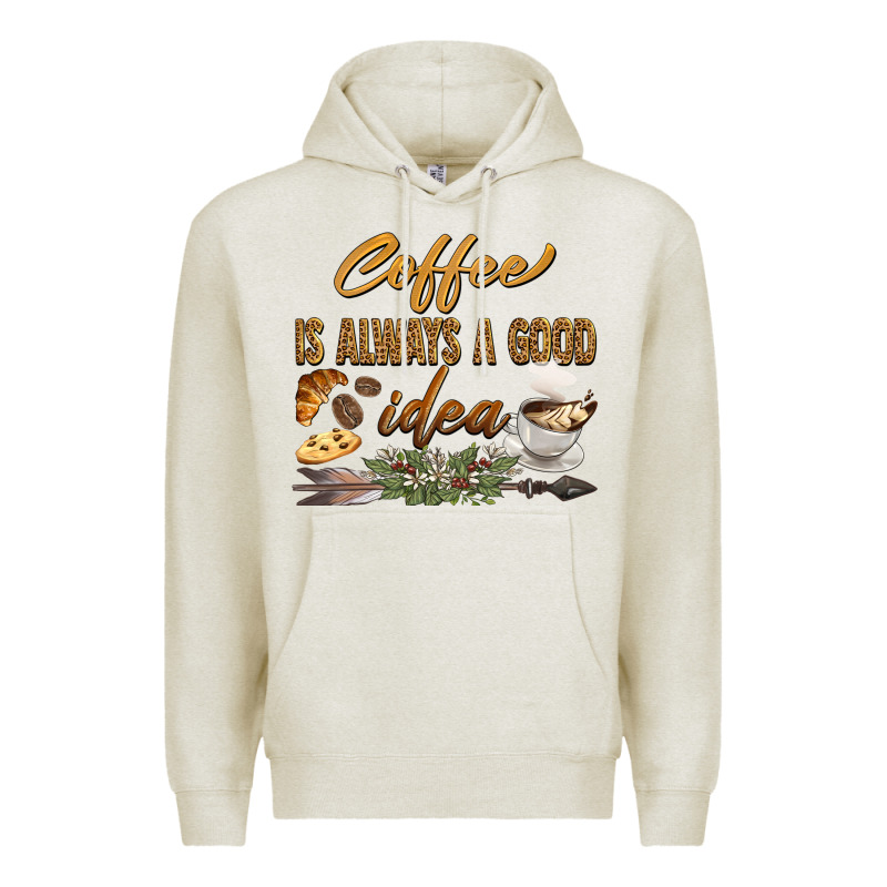 Coffee Is Always A Good Idea Premium Hoodie by BarkalooDesign | Teevron