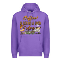 Purple coffee is always a good idea Premium Hoodie - BarkalooDesign