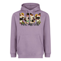 Lavender new mexico state cowhide serape cactus Heavyweight Hoodie - RanaPortraitStore