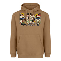 Toasted Coconut new mexico state cowhide serape cactus Heavyweight Hoodie - RanaPortraitStore