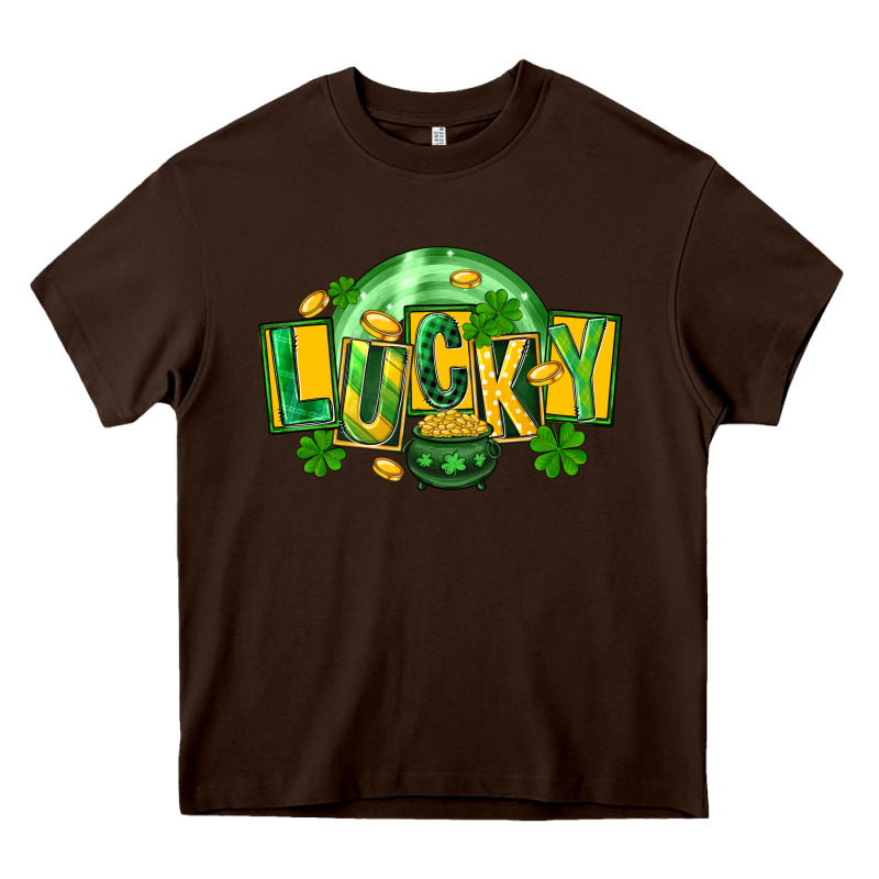 St. Patrick's Day Lucky Heavy Core Tee by FaDigitalArtStudio | Teevron