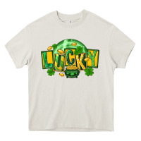 Cream St. Patrick's Day lucky Heavy Core Tee - FaDigitalArtStudio