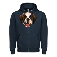 Navy st bernard Zipper Hoodie - Jasminsmagicworld