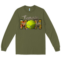 Army Green tennis mom Long Sleeve Tee - RacoonDesign