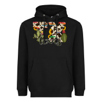 Black texas state cowhide serape cactus Heavyweight Hoodie - RanaPortraitStore