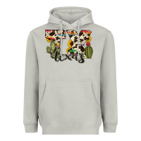 Moon Dust texas state cowhide serape cactus Heavyweight Hoodie - RanaPortraitStore