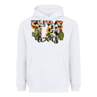 White texas state cowhide serape cactus Heavyweight Hoodie - RanaPortraitStore