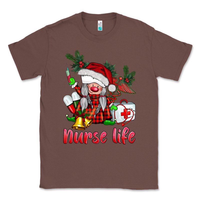 Christmas Nurse Life Gnome Classic Tee by BarkalooDesign | Teevron