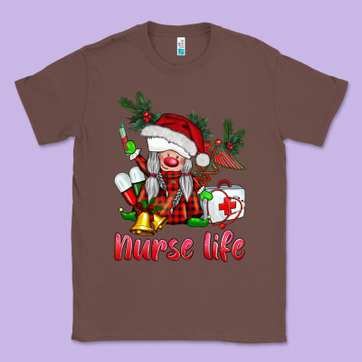 Christmas Nurse Life Gnome Classic Tee Designed By Barkaloodesign
