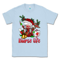 Dusty Blue christmas nurse life gnome Classic Tee - BarkalooDesign