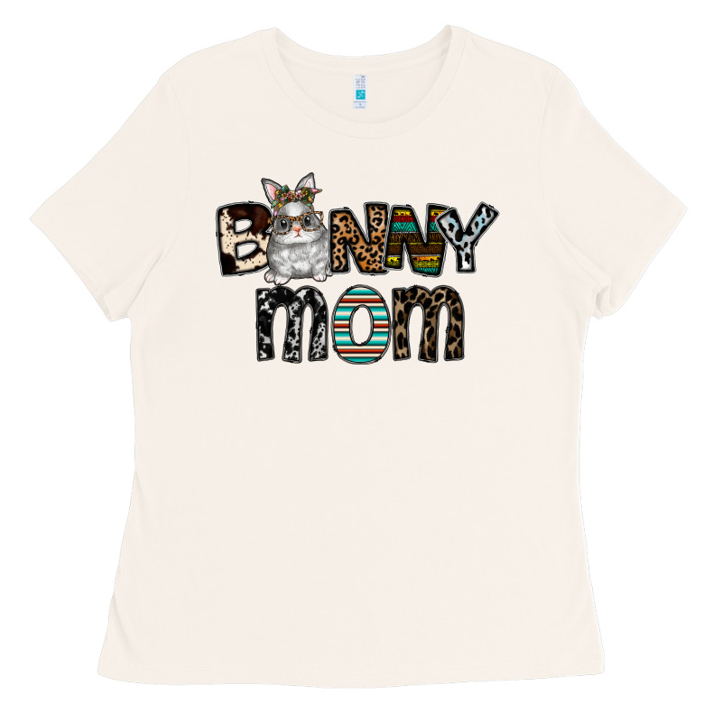 Bunny Mom Ladies Tee by CowhideDigitalArt | Teevron