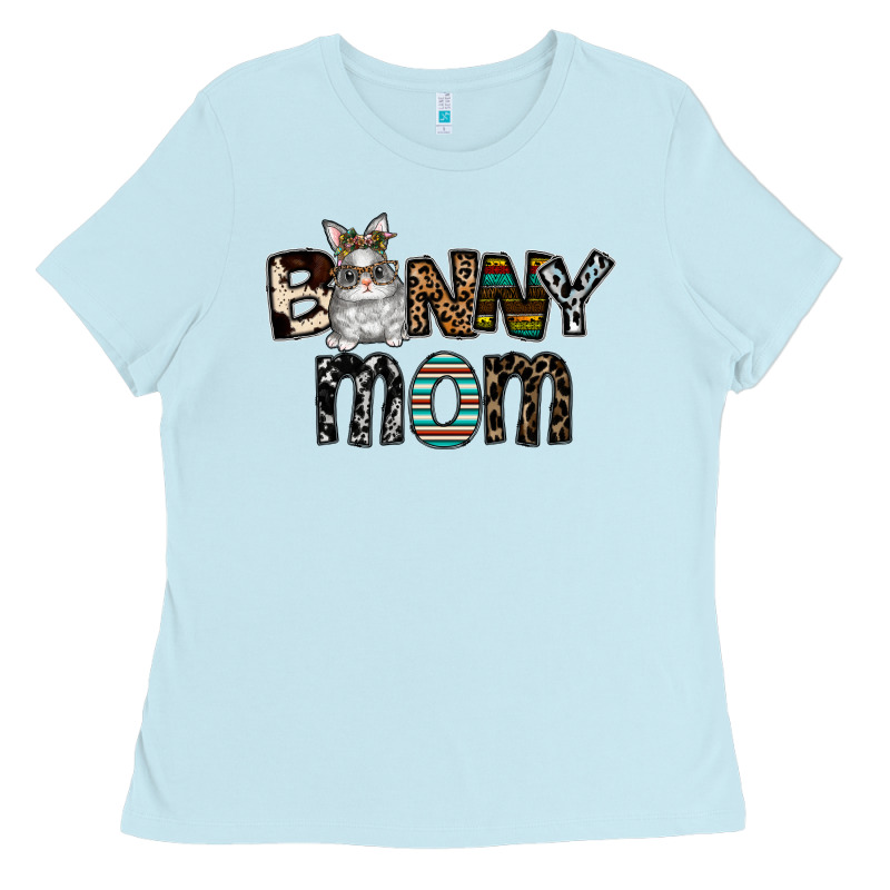 Bunny Mom Ladies Tee by CowhideDigitalArt | Teevron
