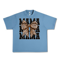 Pebble Blue mama leopard Urban Heavy Tee - CowhideDigitalArt