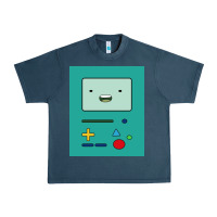 Midnight Navy adventure time game bmo cover funny Urban Heavy Tee - baoMotion