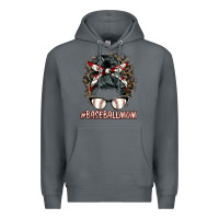 Rock baseballmom messy bun Premium Hoodie - BarkalooDesign