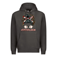 Smoke baseballmom messy bun Premium Hoodie - BarkalooDesign