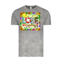 Cloud Rock Love Summer Vintage Tee - CowhideDigitalArt