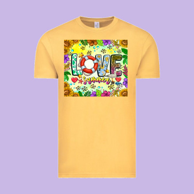 Love Summer Vintage Tee Designed By Cowhidedigitalart