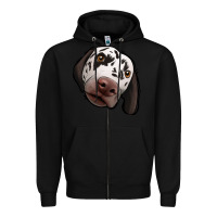 Black Dalmatian Zipper Hoodie - Jasminsmagicworld