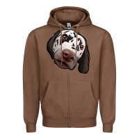 Chestnut Dalmatian Zipper Hoodie - Jasminsmagicworld