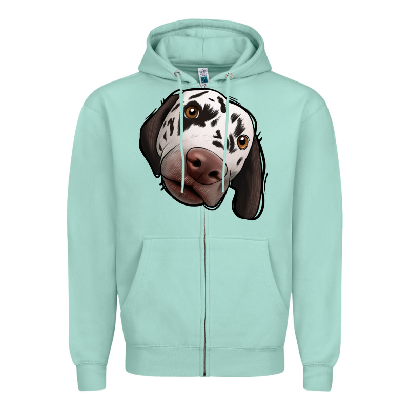 Dalmatian Zipper Hoodie by Jasminsmagicworld | Teevron