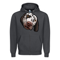 Smoke Dalmatian Zipper Hoodie - Jasminsmagicworld