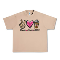 Burro peace love coffee Urban Heavy Tee - Jasminsmagicworld