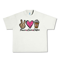 Pistachio peace love coffee Urban Heavy Tee - Jasminsmagicworld