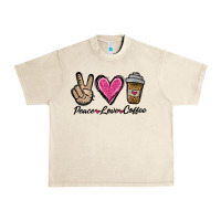Sandshell peace love coffee Urban Heavy Tee - Jasminsmagicworld