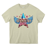 Mossy American babe Heavy Core Tee - FaDigitalArtStudio