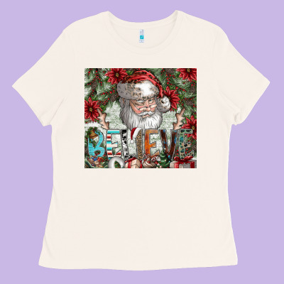 Believe Ladies Tee Designed By Cowhidedigitalart