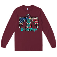 Burgundy we the people Long Sleeve Tee - RacoonDesign
