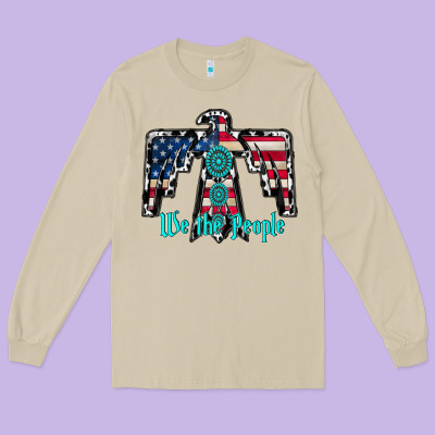 We The People Long Sleeve Tee Designed By Racoondesign