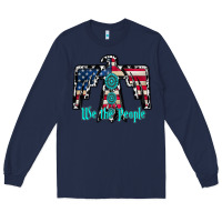 Navy we the people Long Sleeve Tee - RacoonDesign