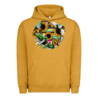Pigment Peanut Butter Texas Map Sunflower Cactus Serape Urban Hoodie - RanaPortraitStore