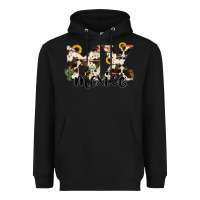 Black mexico state cowhide serape cactus Heavyweight Hoodie - RanaPortraitStore