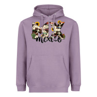 Lavender mexico state cowhide serape cactus Heavyweight Hoodie - RanaPortraitStore