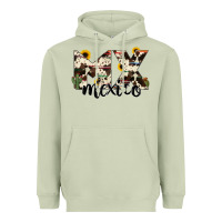 Matcha mexico state cowhide serape cactus Heavyweight Hoodie - RanaPortraitStore