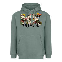 Sage mexico state cowhide serape cactus Heavyweight Hoodie - RanaPortraitStore